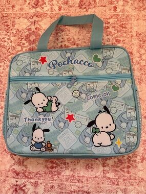 Pochacco Light Blue Character Tote Bag